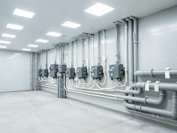 Commercial drain pump room