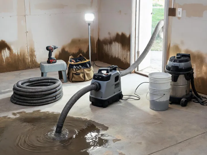 Restoration contractor dewatering equipment
