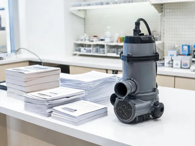 Pump manual shelf